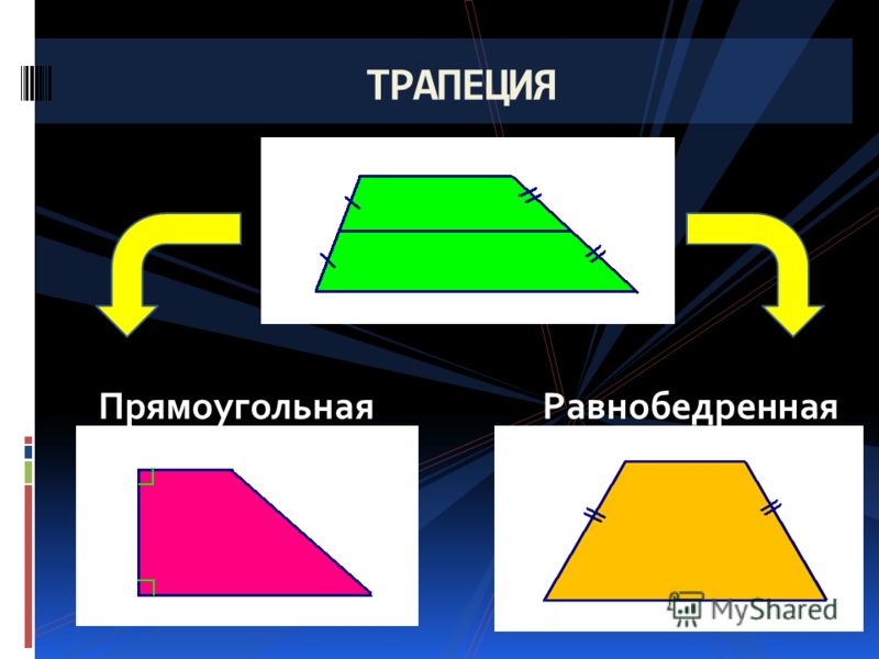 Равнобедренная прямоугольная трапеция