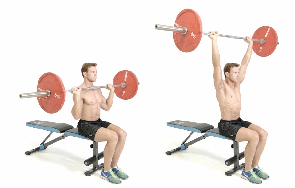 Barbell Shoulder Press упражнение