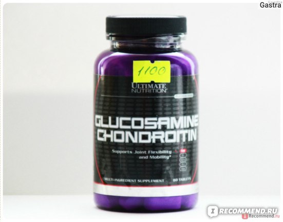БАД Ultimate Nutrition Glucosamine, Chondroitin & MSM фото