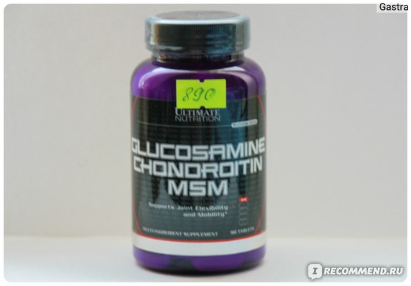 БАД Ultimate Nutrition Glucosamine, Chondroitin & MSM фото