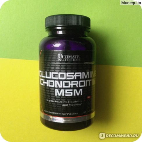 препарат для суставов Glucosamine + Chondroitin + MSM Ultimate Nutrition