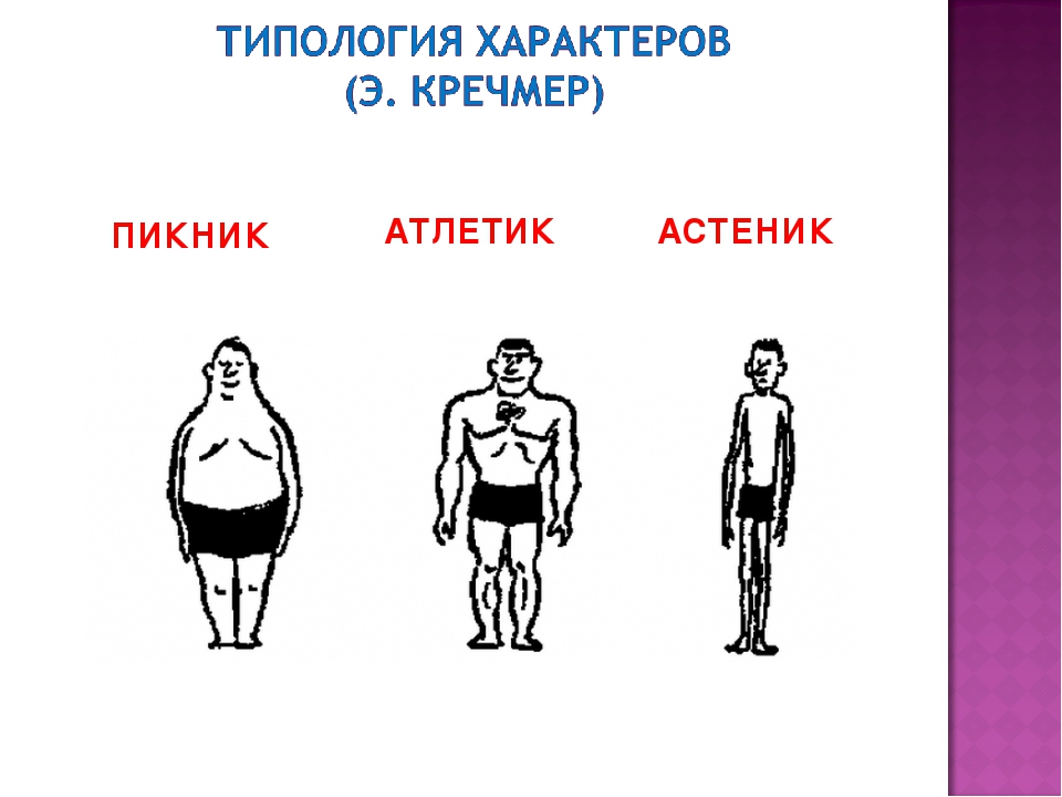 Психосоматические конституциональные схемы э кречмера и у шелдона