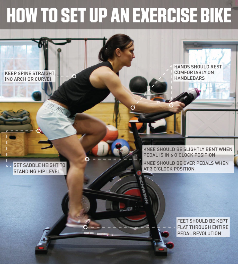 instructions on how to set up an upright exercise bike