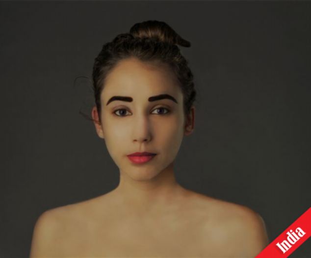 The thick of it: An artist in India enhanced her eyebrows
