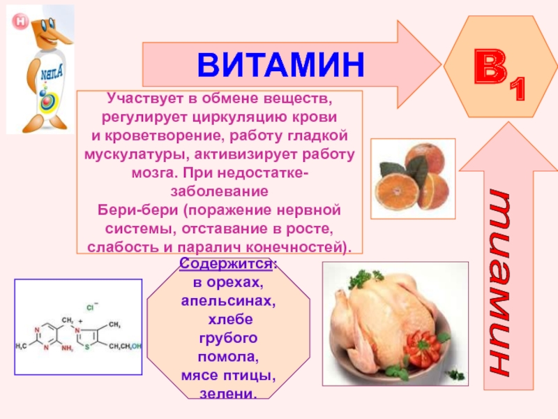 Витамины обмен веществ тест